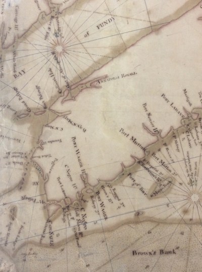 Montgomery: NOVASCOTIA map detail 1736 12-2 zoom