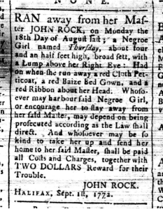 Nova-Scotia Gazette and Weekly Chronicle, Tuesday, 1 September 1772, Nova Scotia Archives