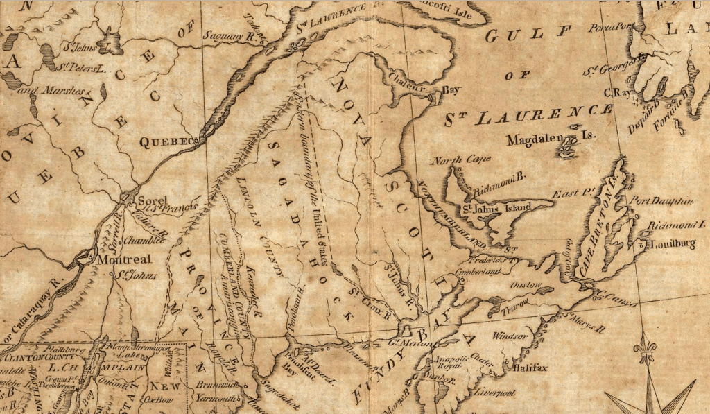 Figure 2 Map of the Northern and Middle States, Detail